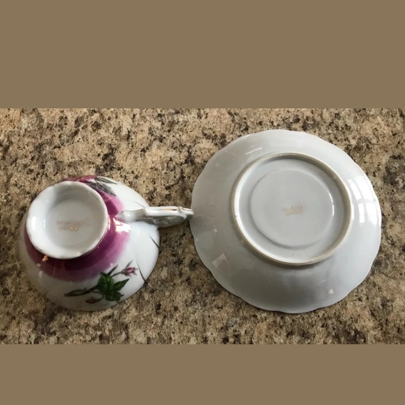 Trimont Ware Japan Opalescent Teacup Saucer - Picture 3 of 6